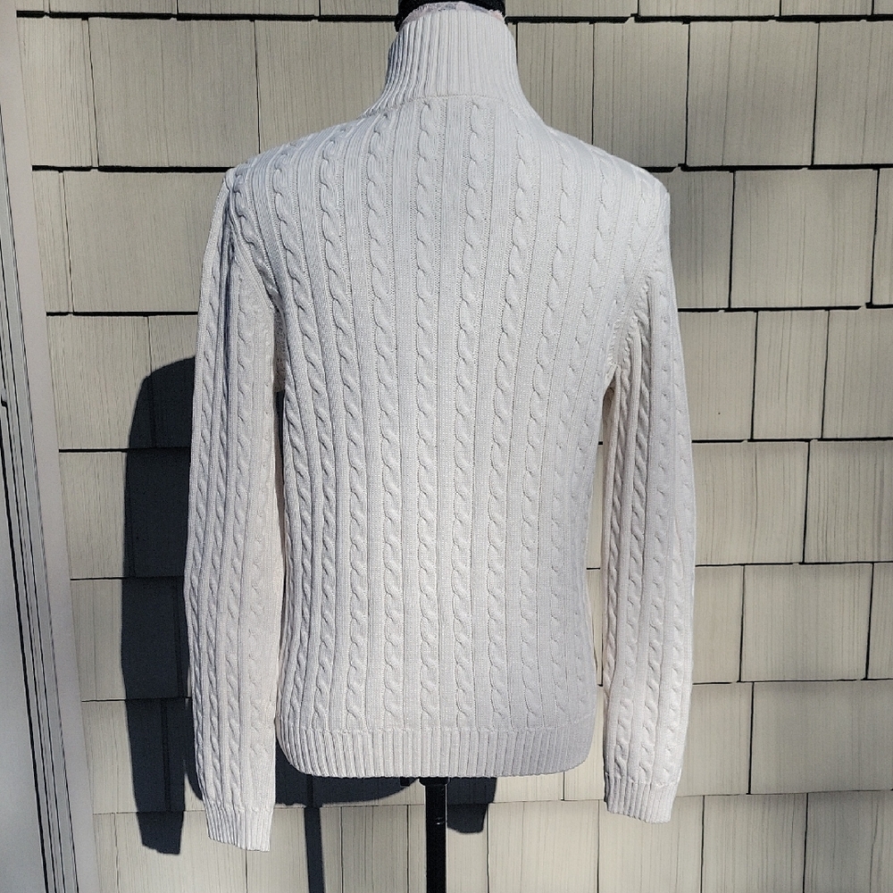 Ralph Lauren Cable-Knit Zip Turtleneck Sweater - Picture 4 of 7